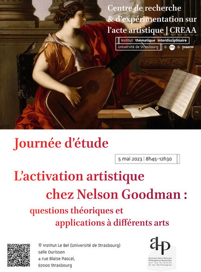 Demi-journée d'études « L’activation artistique chez Nelson Goodman : questions théoriques et applications à différents arts »
