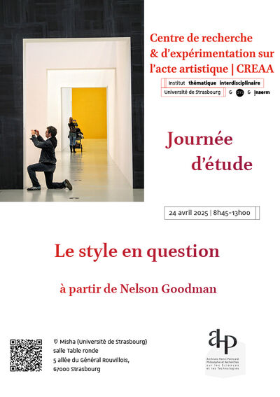 Demi-journée d'études « Le style en question : à partir de Nelson Goodman »