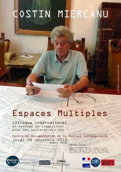 Colloque « Costin Miereanu : Espaces Multiples »