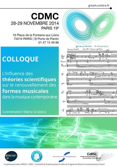 Colloque « L’influence des théories scientifiques sur le renouvellement des formes dans la musique contemporaine »