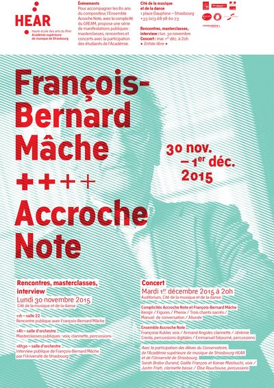 Concert Complicités « François-Bernard Mâche et ses œuvres » par l'Ensemble Accroche Note
