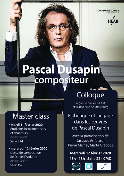 Résidence « Autour de Pascal Dusapin »