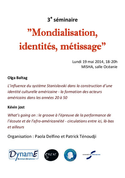 3ème séminaire sur « Mondialisation, identités, métissage »