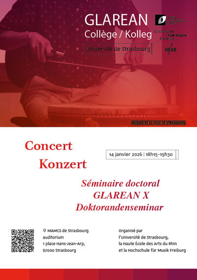 Concert « Séminaire doctoral GLAREAN X »