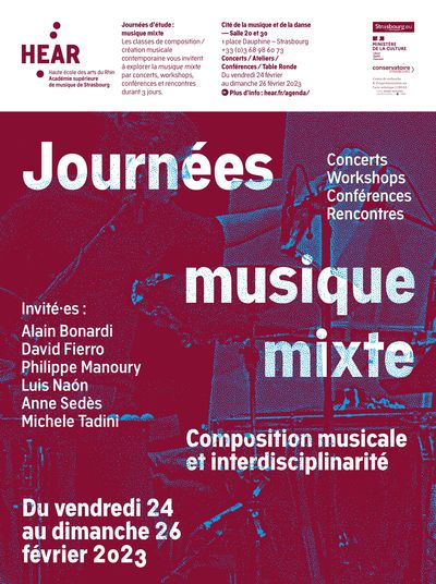 Journées d'études « Musique mixte : composition musicale et interdisciplinarité »