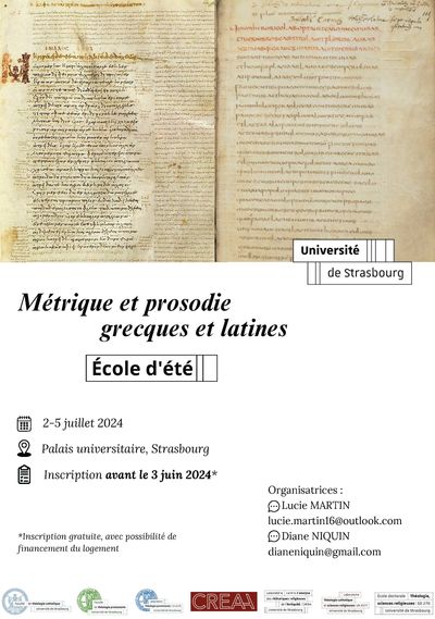 Ecole de métrique et prosodie grecques et latines